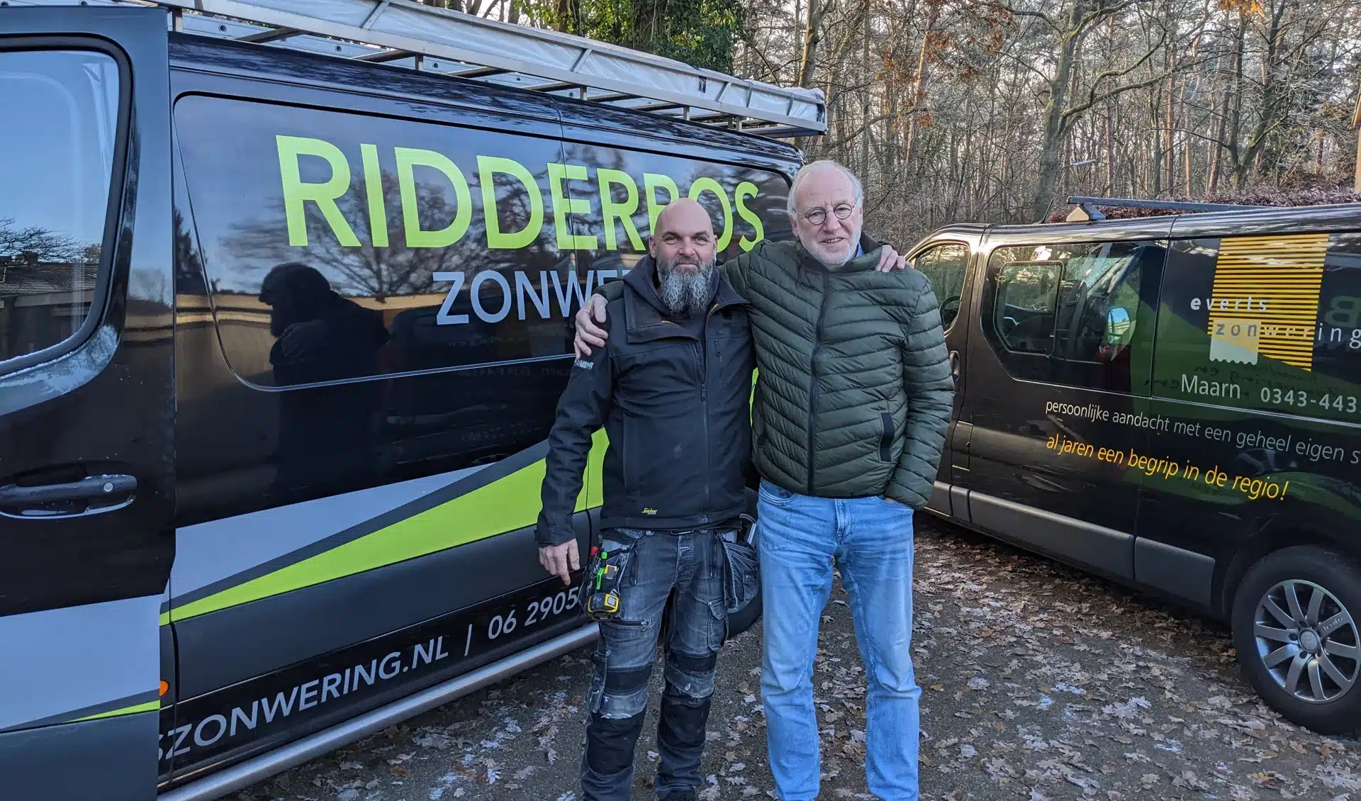 Willem Everts (r) werkt al twee jaar samen met Eiko Ridderbos. Foto: Monique José Timmermans 